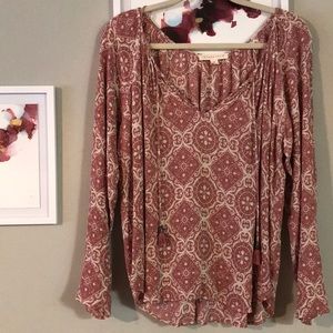 Long sleeved blouse